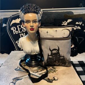 Gothic NWOT Moon Creature Trio Passport Crossbody Bag By Guild Of Calamity